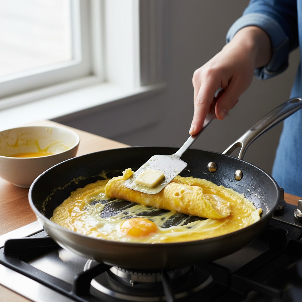 Cook the egg patties