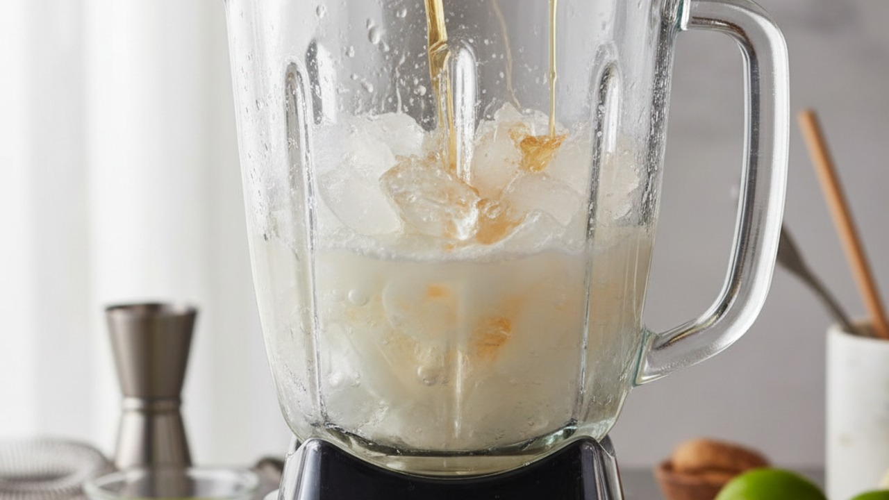 Combine base ingredients in blender