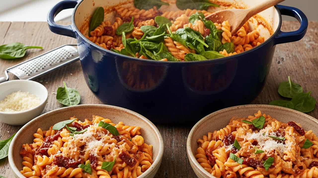 Finish with greens and serve