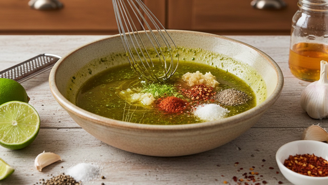 Make the garlic-lime marinade