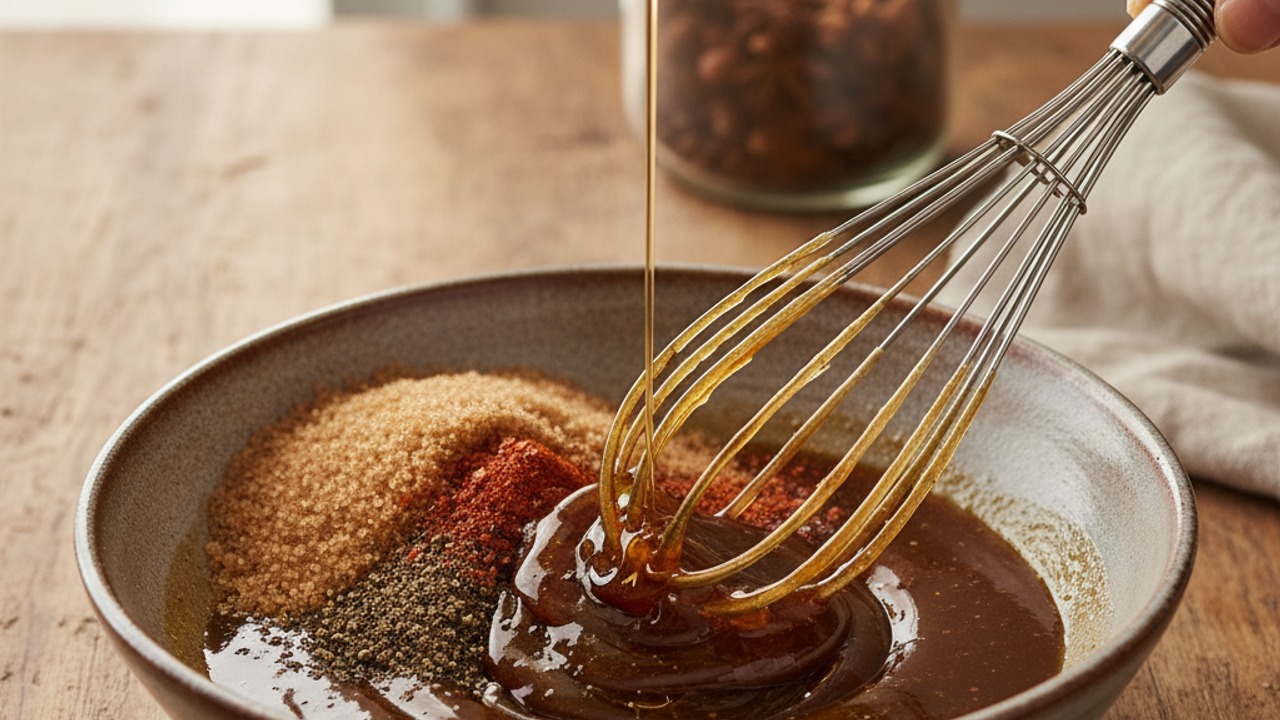 Make the candied glaze