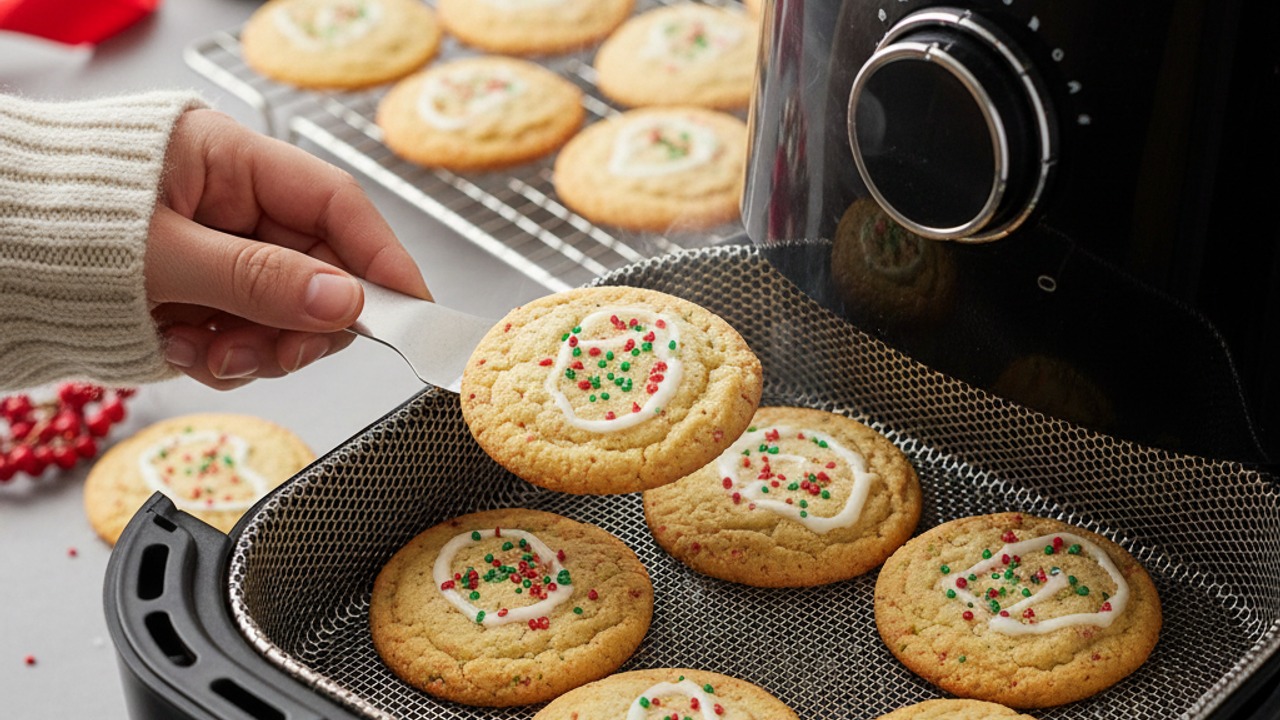 Air-fry cookies in batches