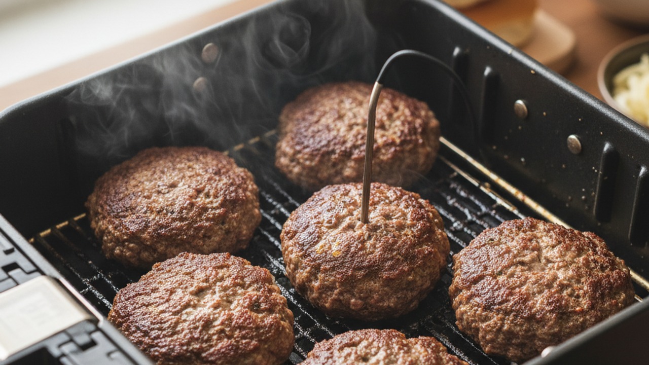 Air-fry the patties