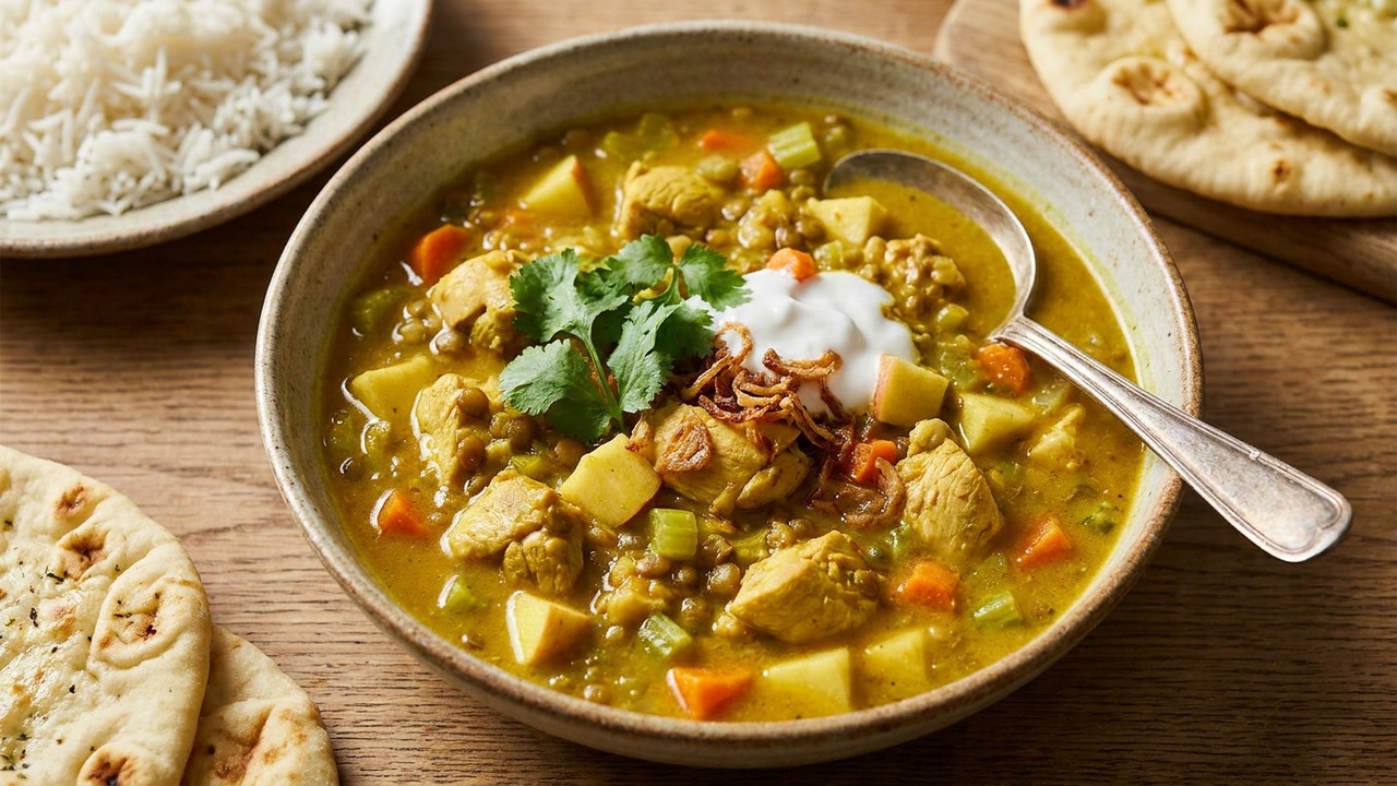 Chicken Mulligatawny Soup (Curried Anglo-Indian Soup)