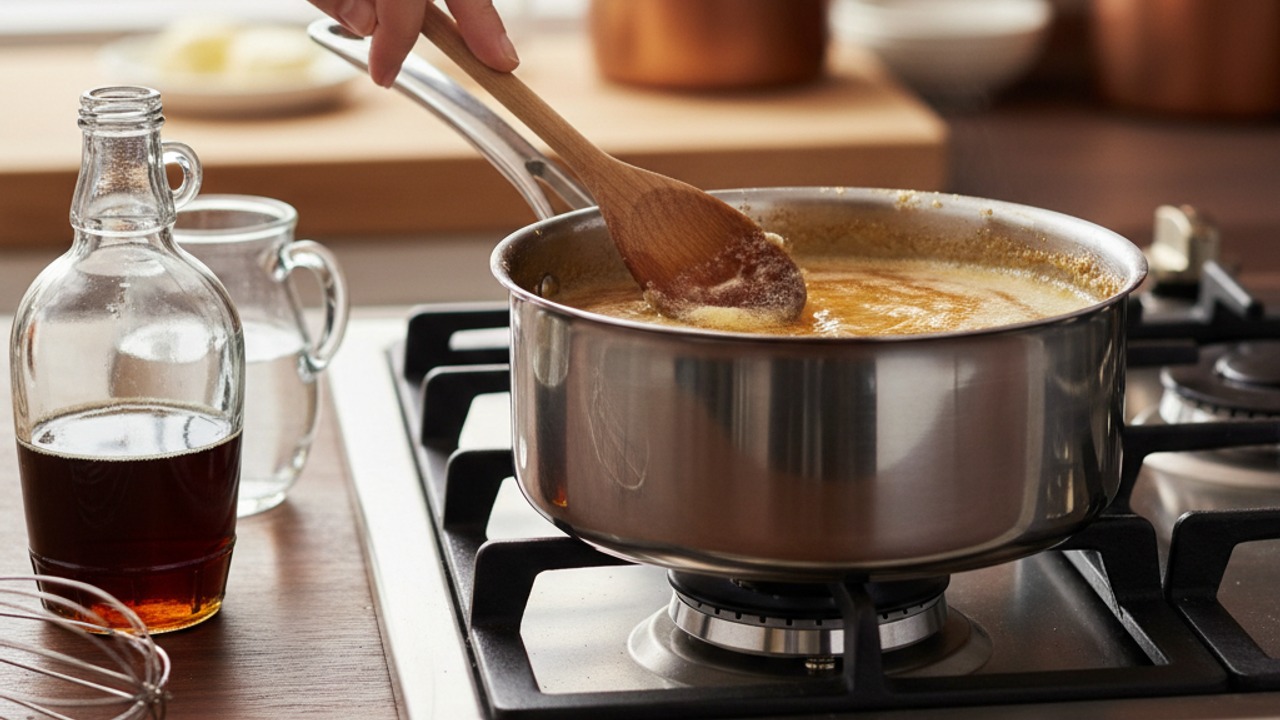 Make brown-butter maple syrup