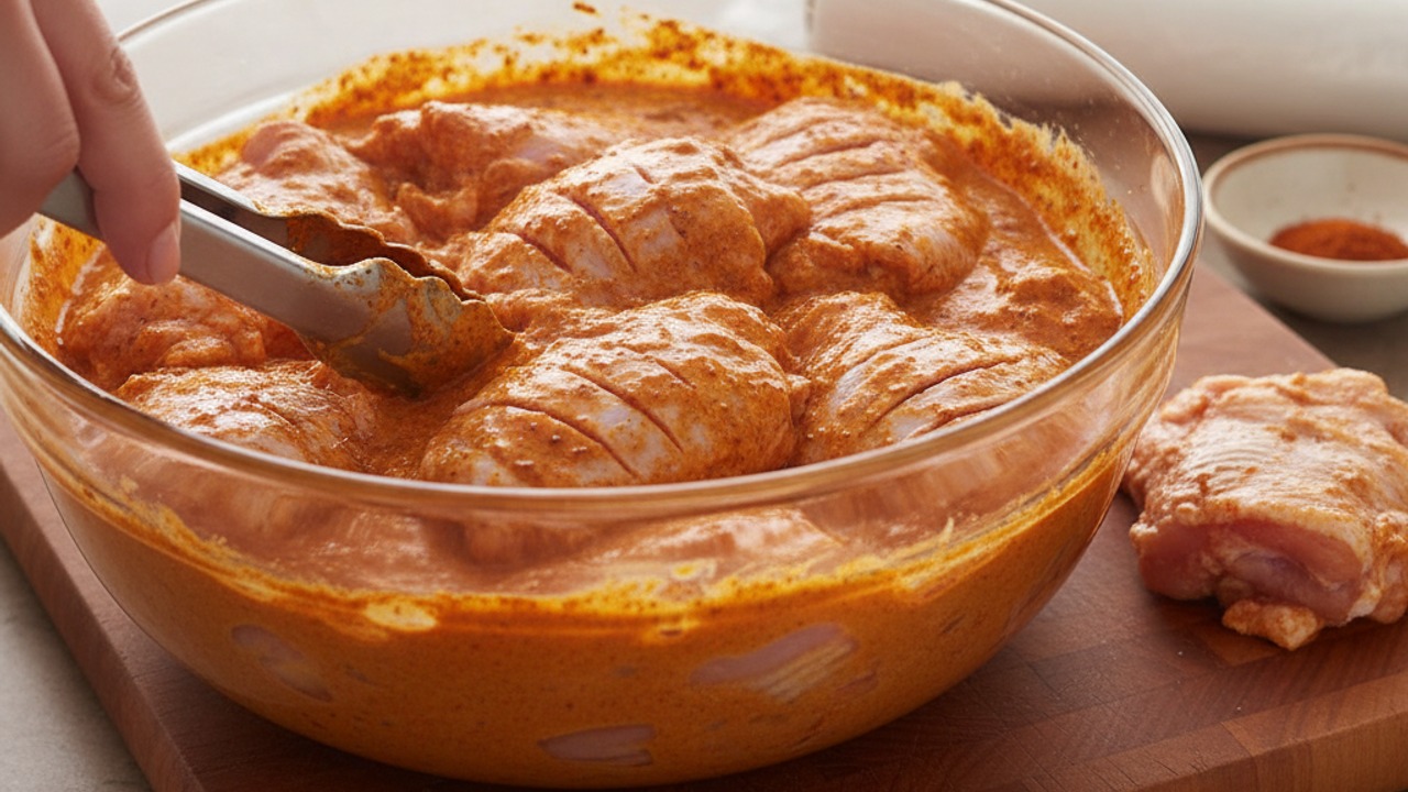 Marinate the chicken