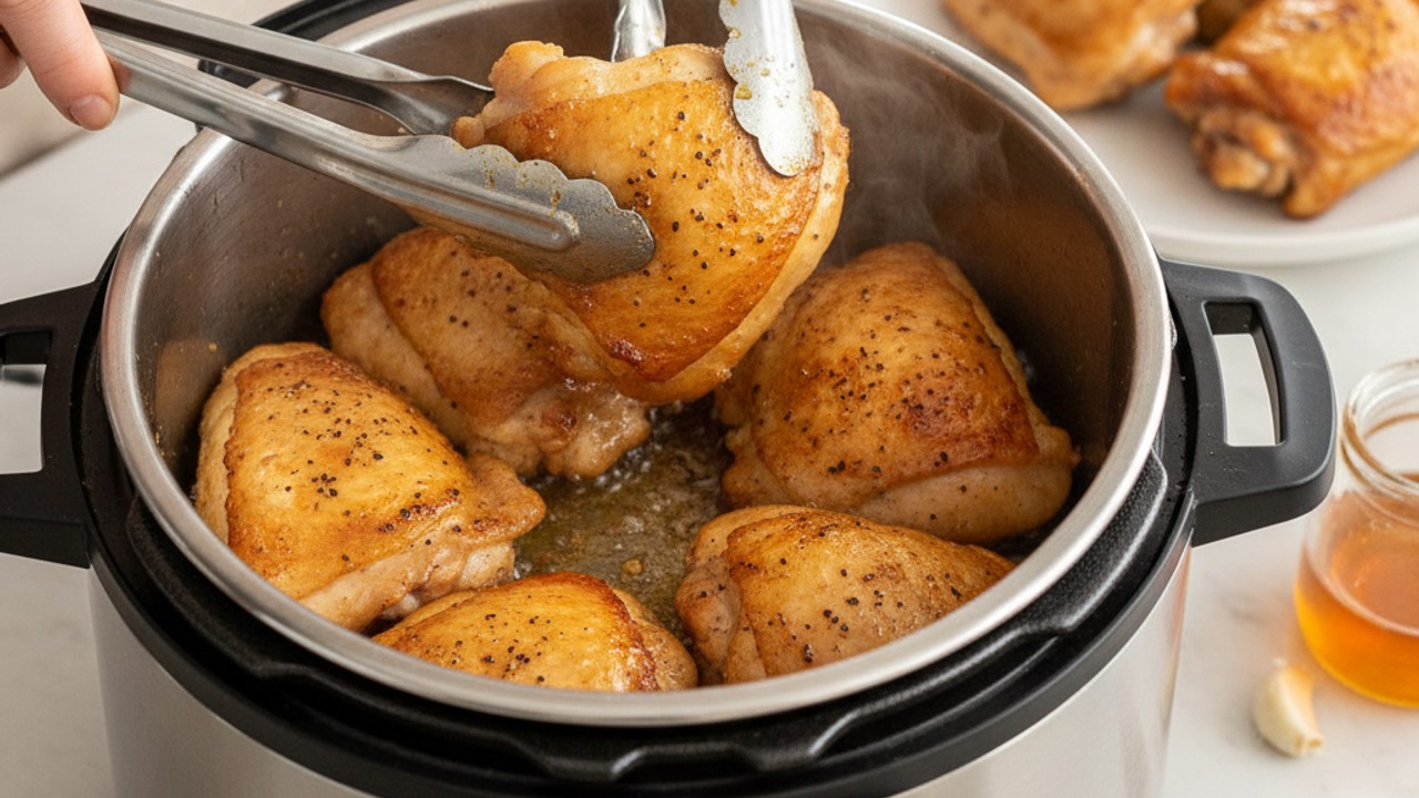 Sear the chicken