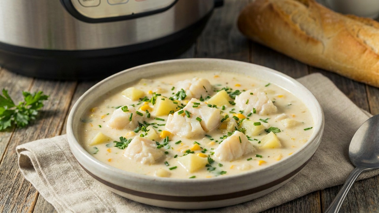Instant Pot Cod Chowder