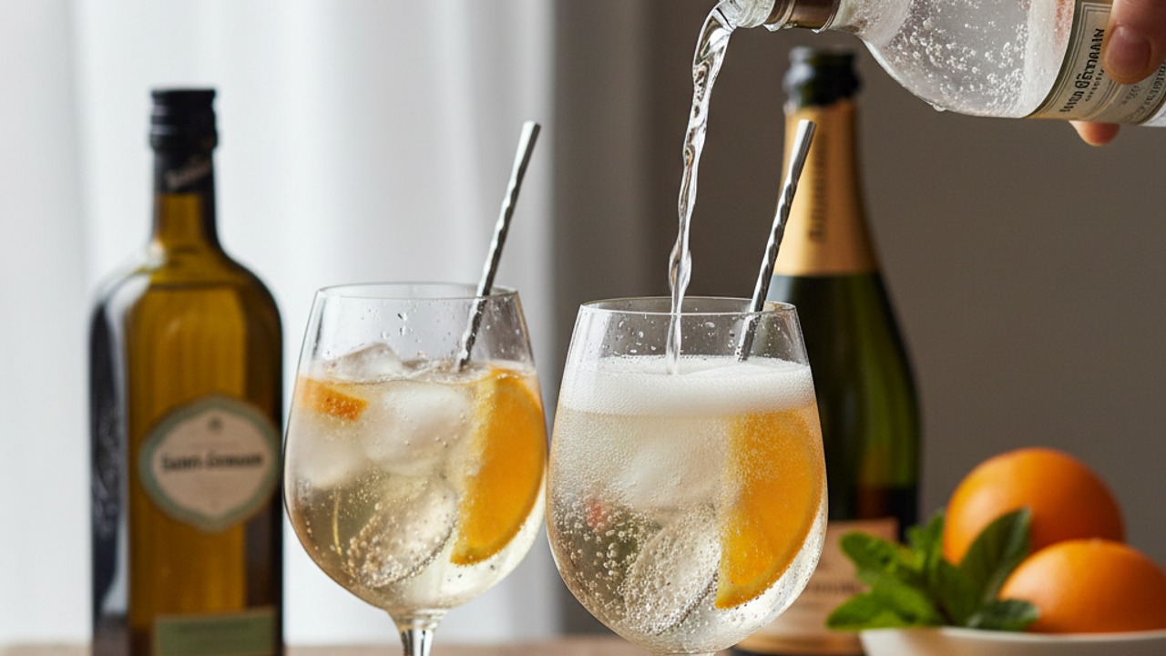 Top with soda and gently stir