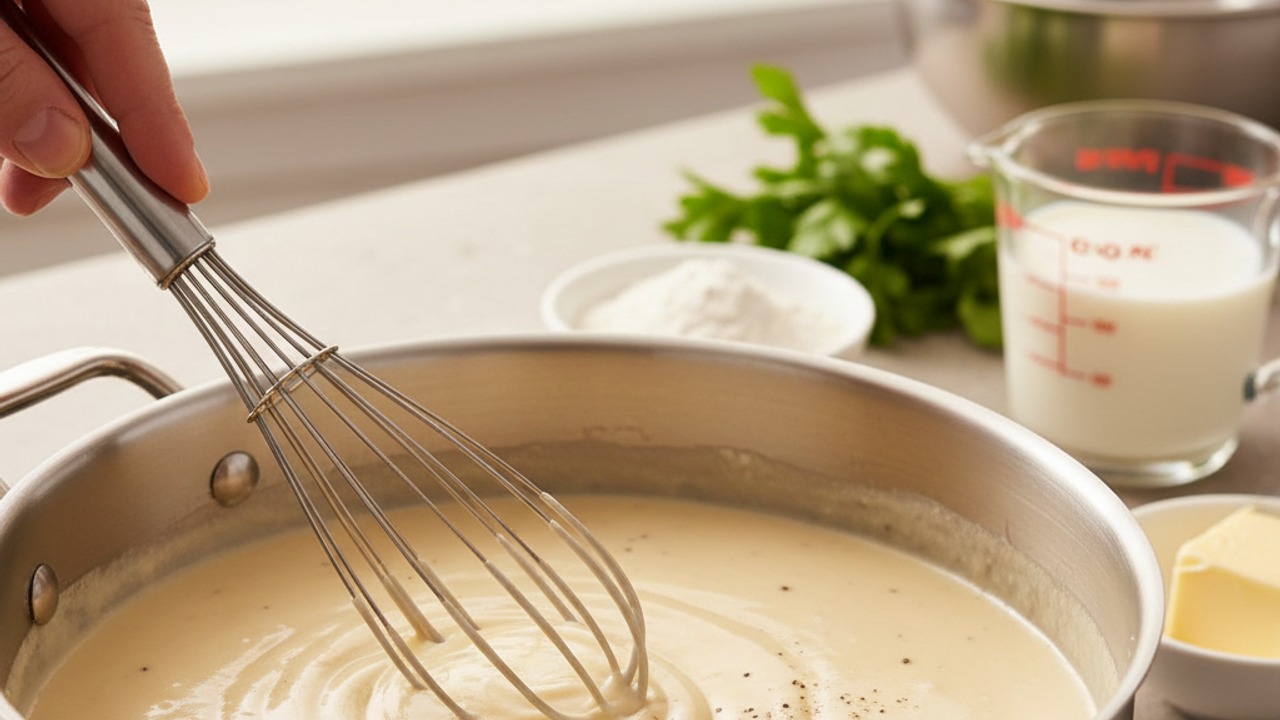 Make the béchamel sauce