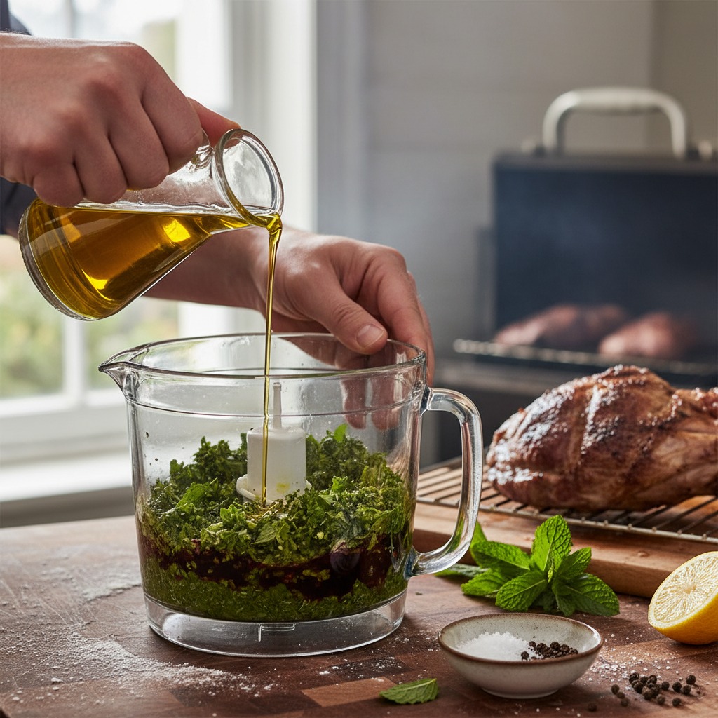 Make the mint sauce