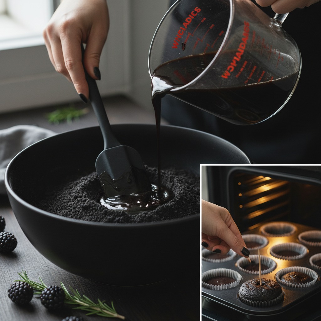 Make batter and bake