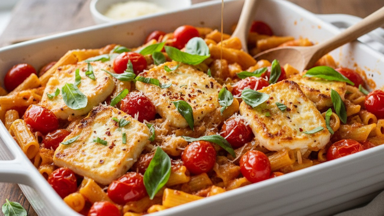 Finish with basil and serve