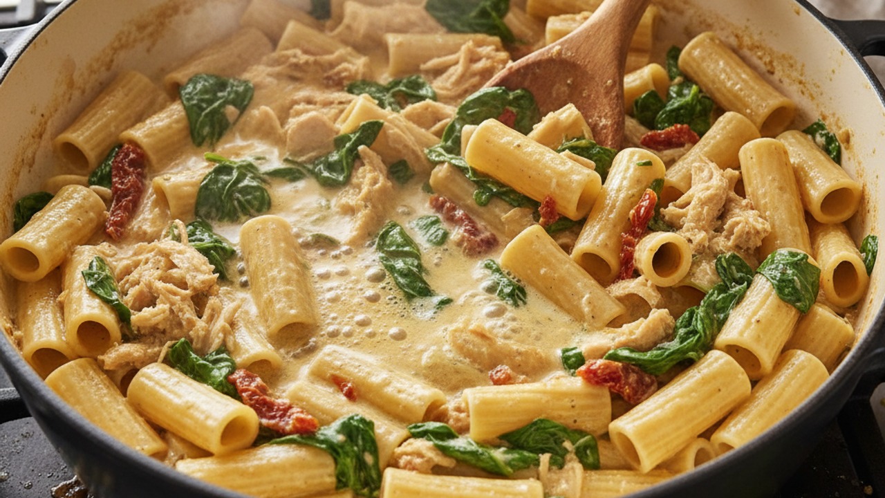 Simmer until pasta is al dente