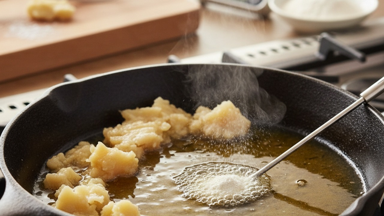 Heat the beef tallow