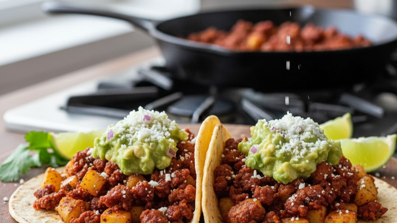 Assemble and serve the tacos