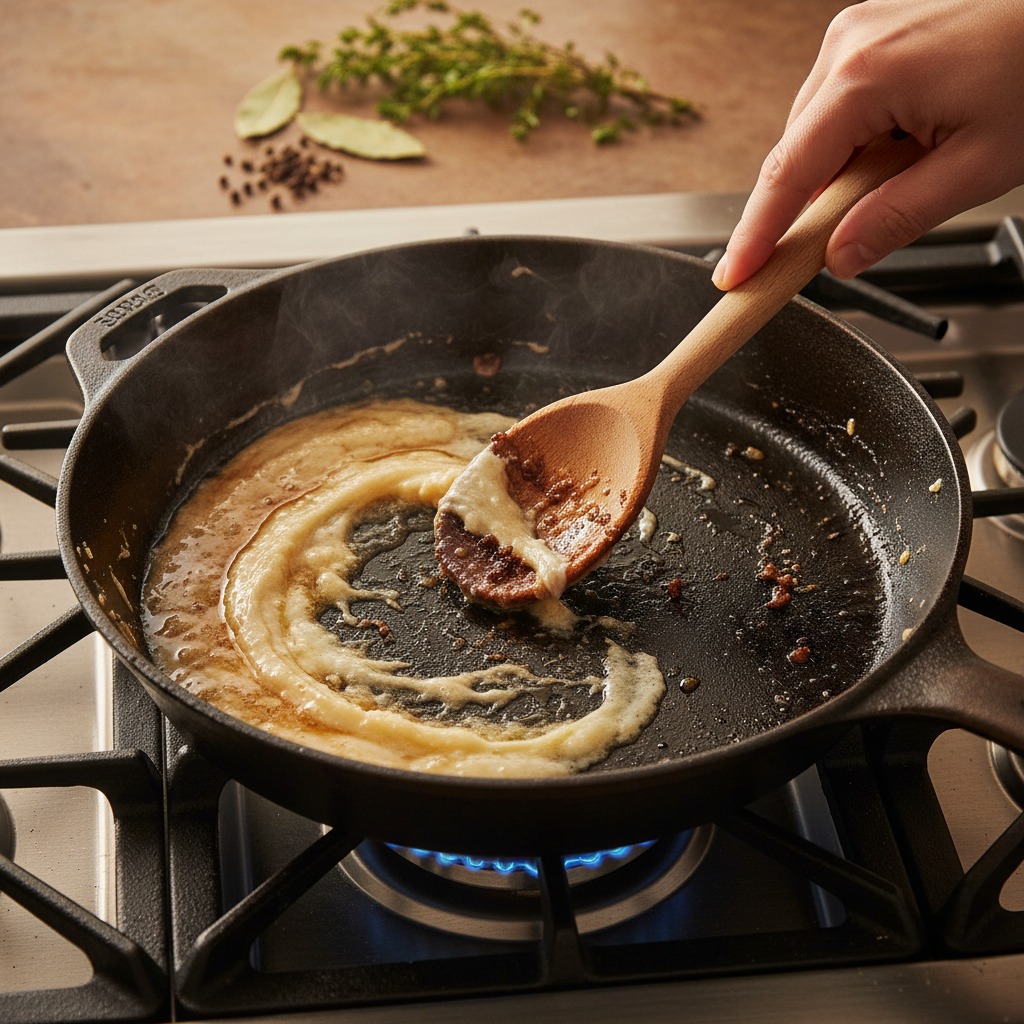 Warm the tallow and drippings
