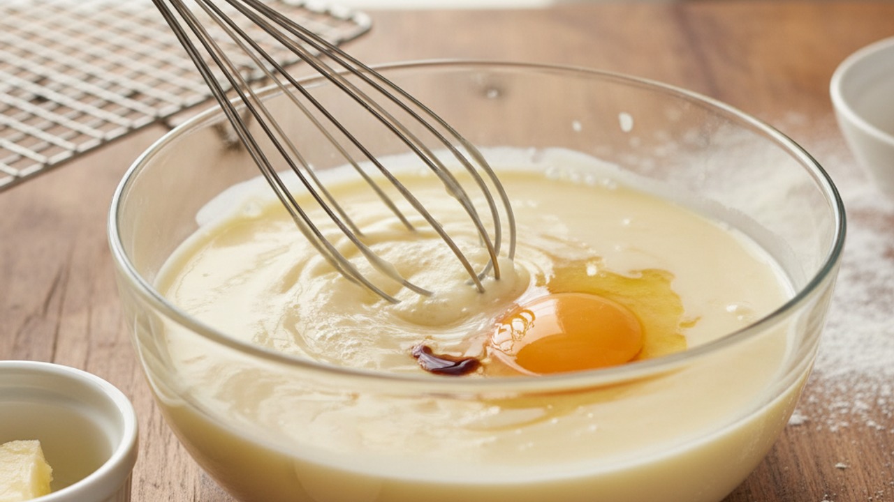 Whisk wet ingredients