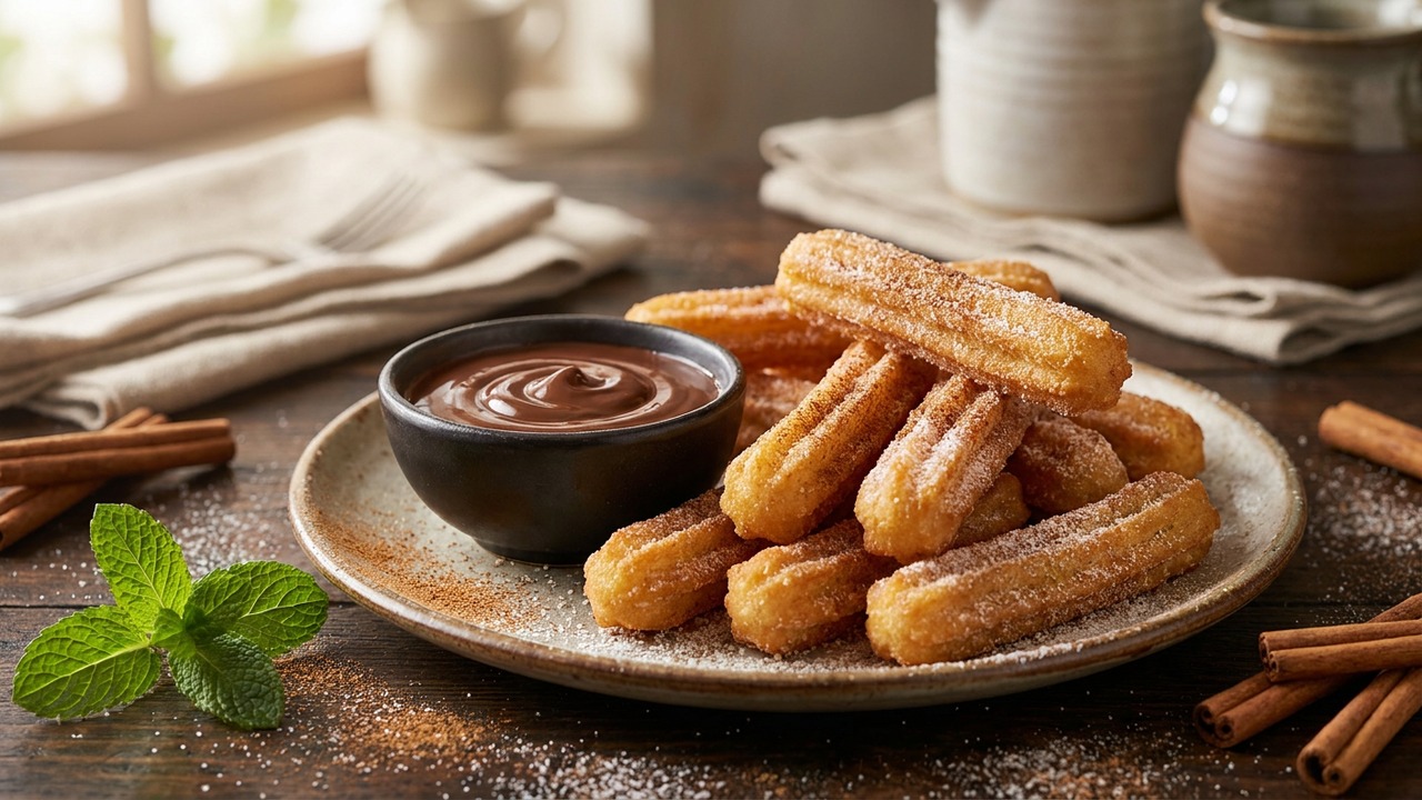 Churros with Chocolate