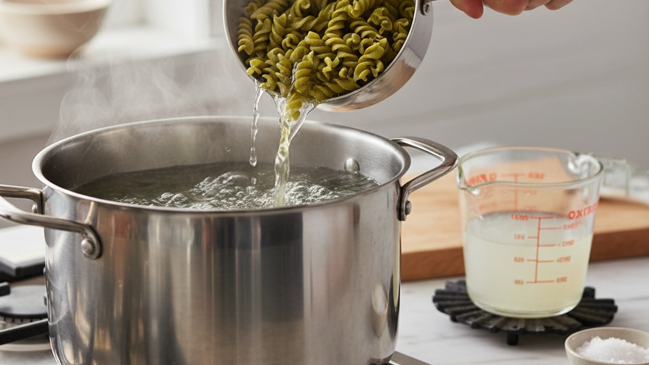 Cook the edamame pasta