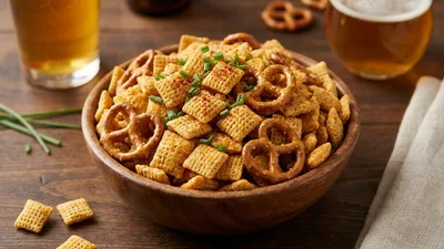 Beer Cheese Chex Mix