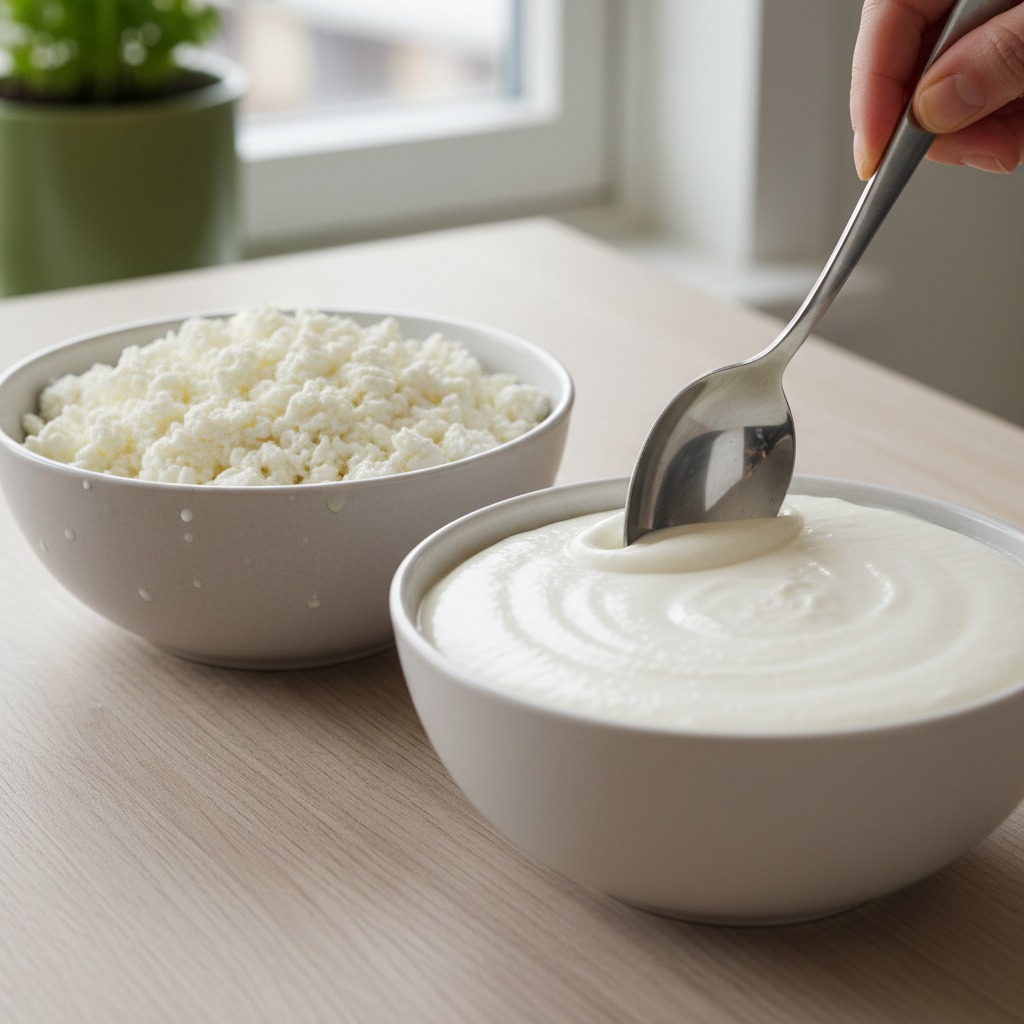 Portion the cottage cheese