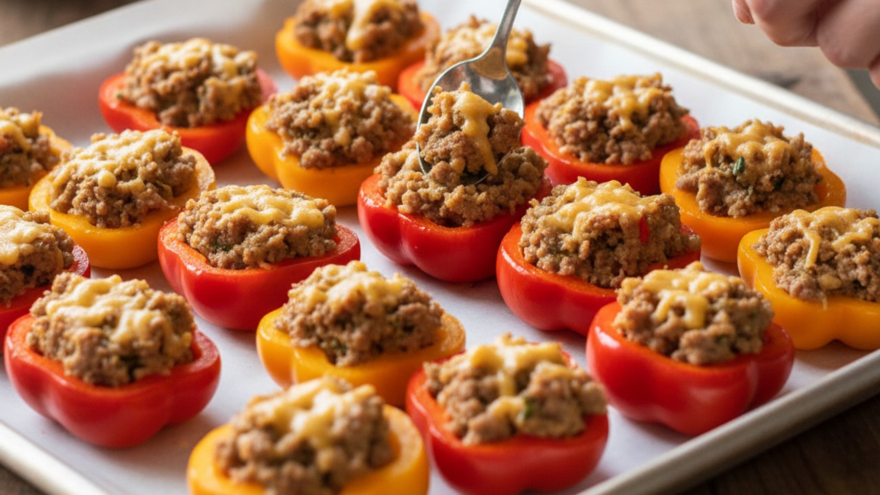 Stuff the peppers