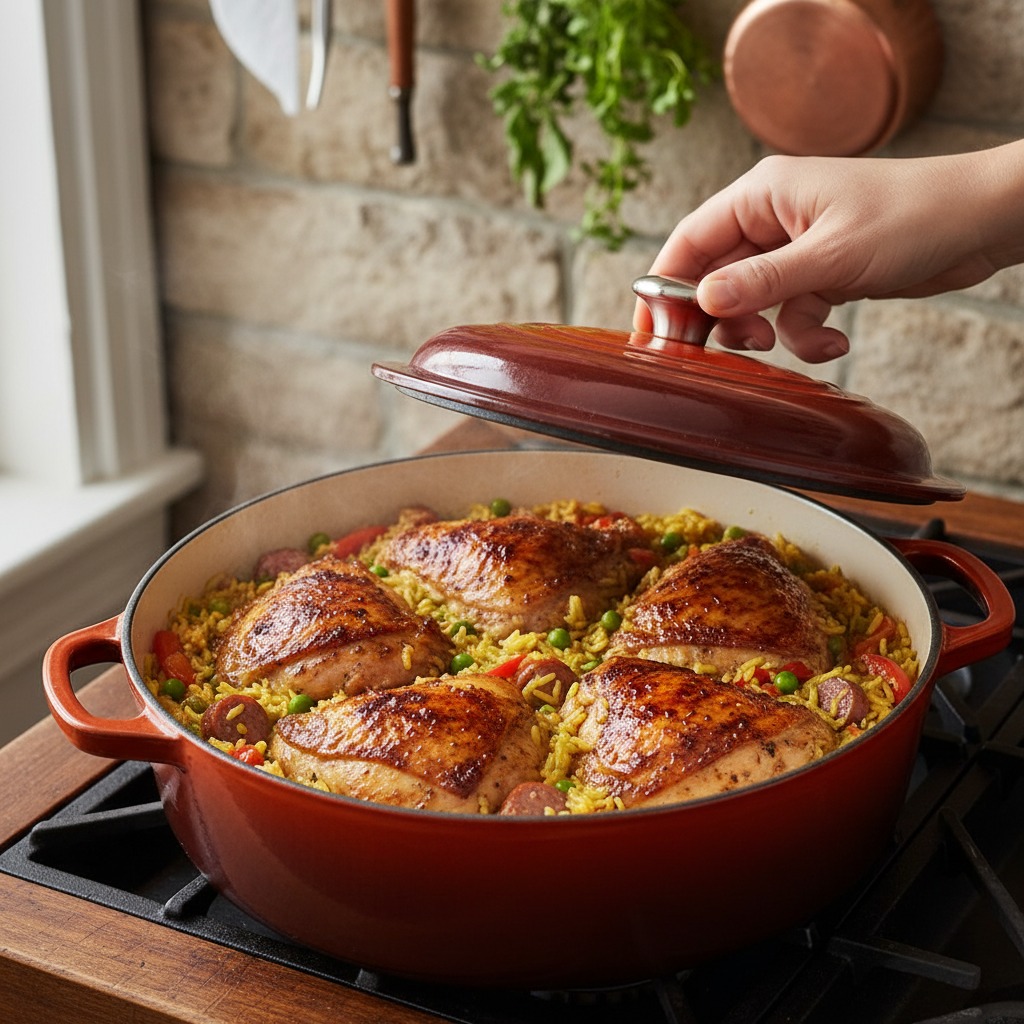 Return chicken and simmer