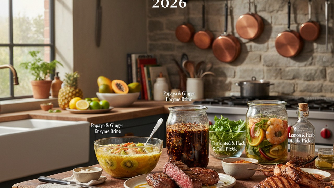 Trending Marinades & Brines for 2026: Enzyme, Ferment & Acid Techniques to Transform Grilled Proteins