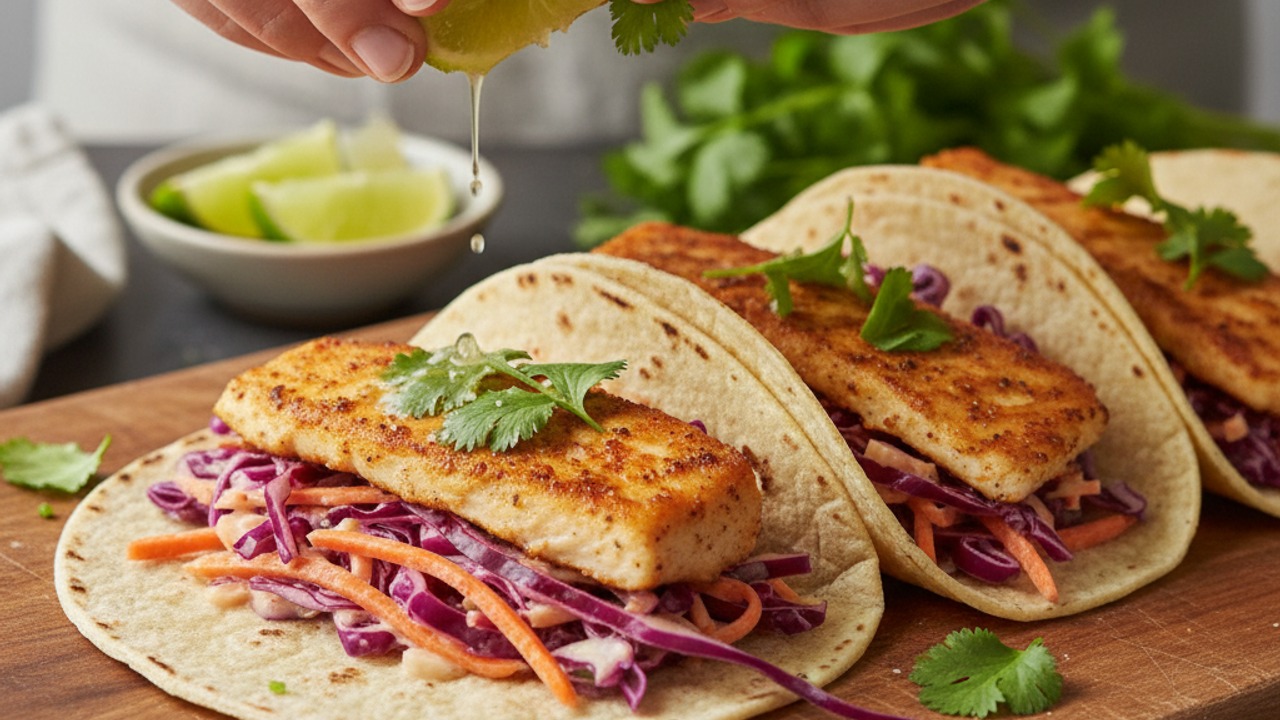 Assemble and serve the tacos