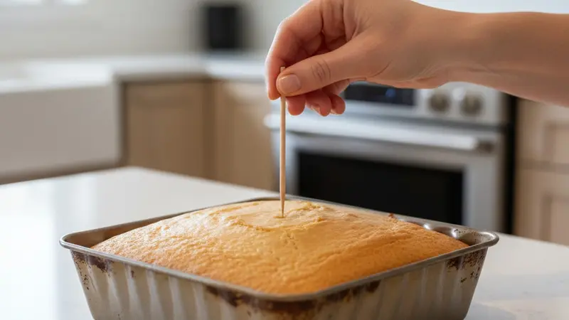 Bake until golden and set