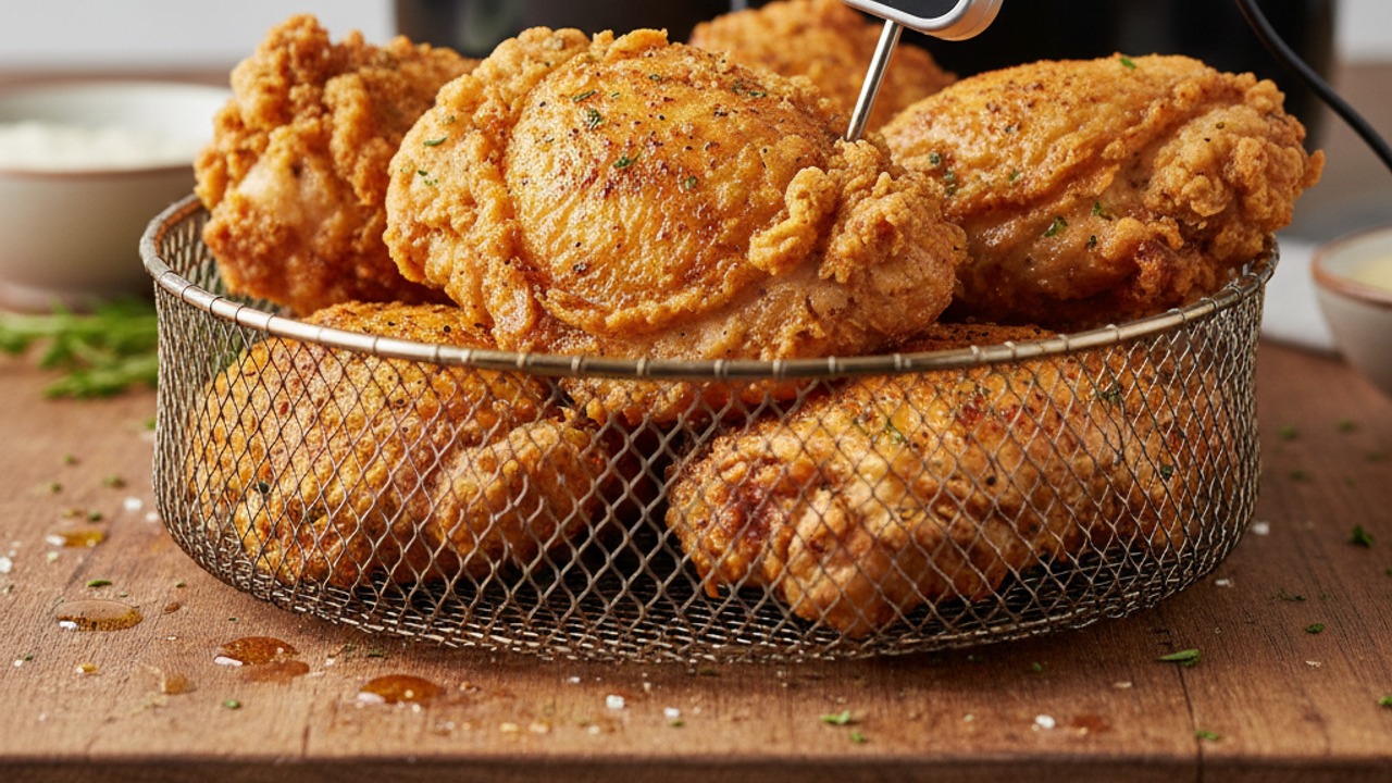 Cook the chicken (Air fryer or Fryer option)