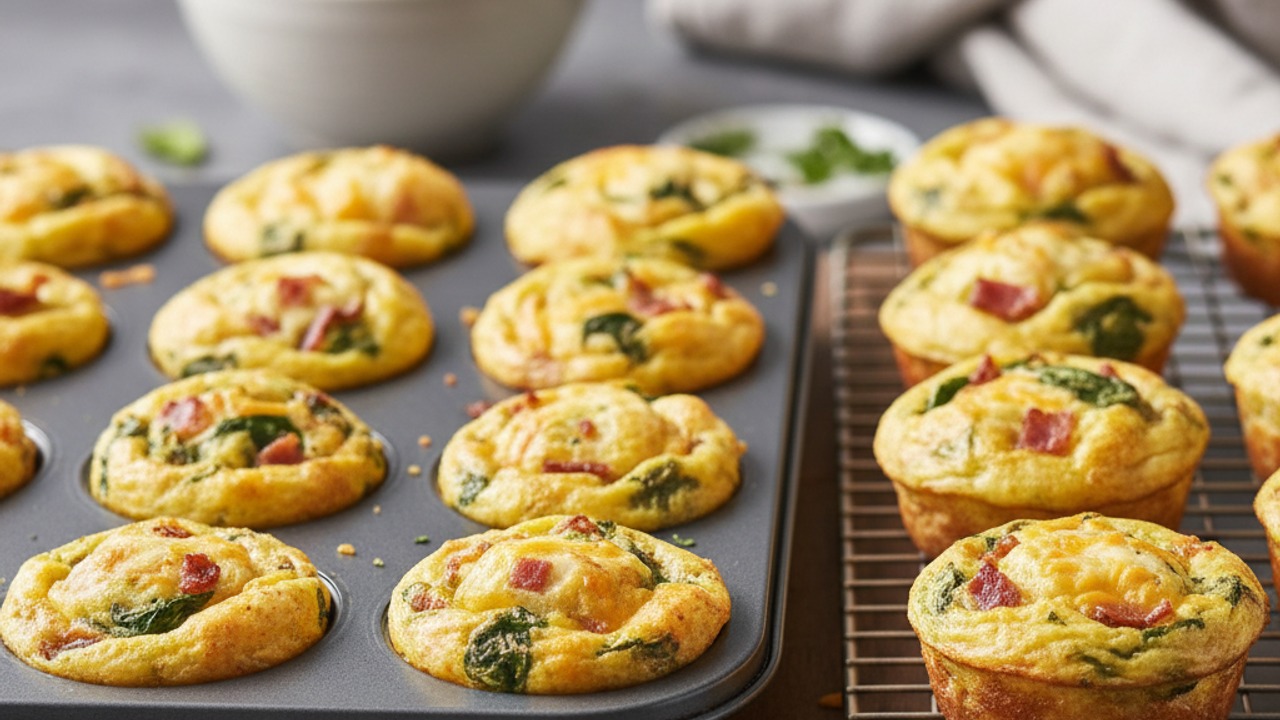 Bake until set
