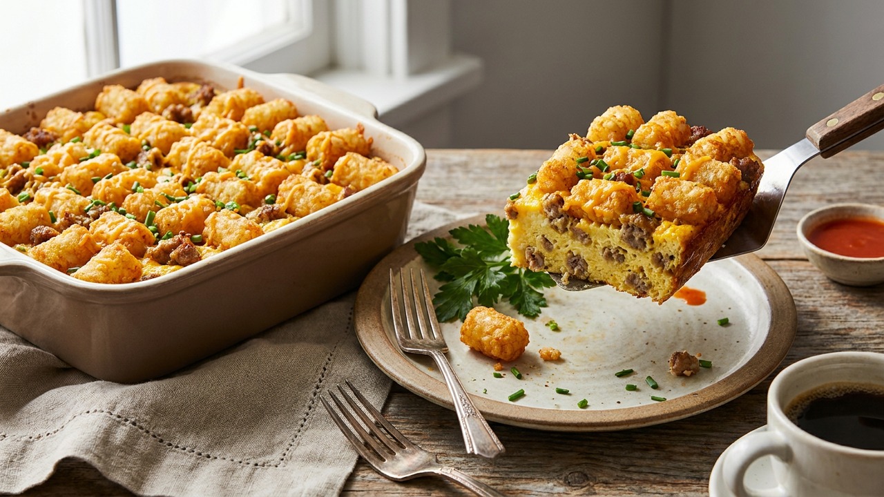 Tater Tot Breakfast Casserole
