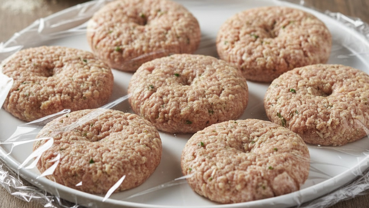 Shape and chill the patties