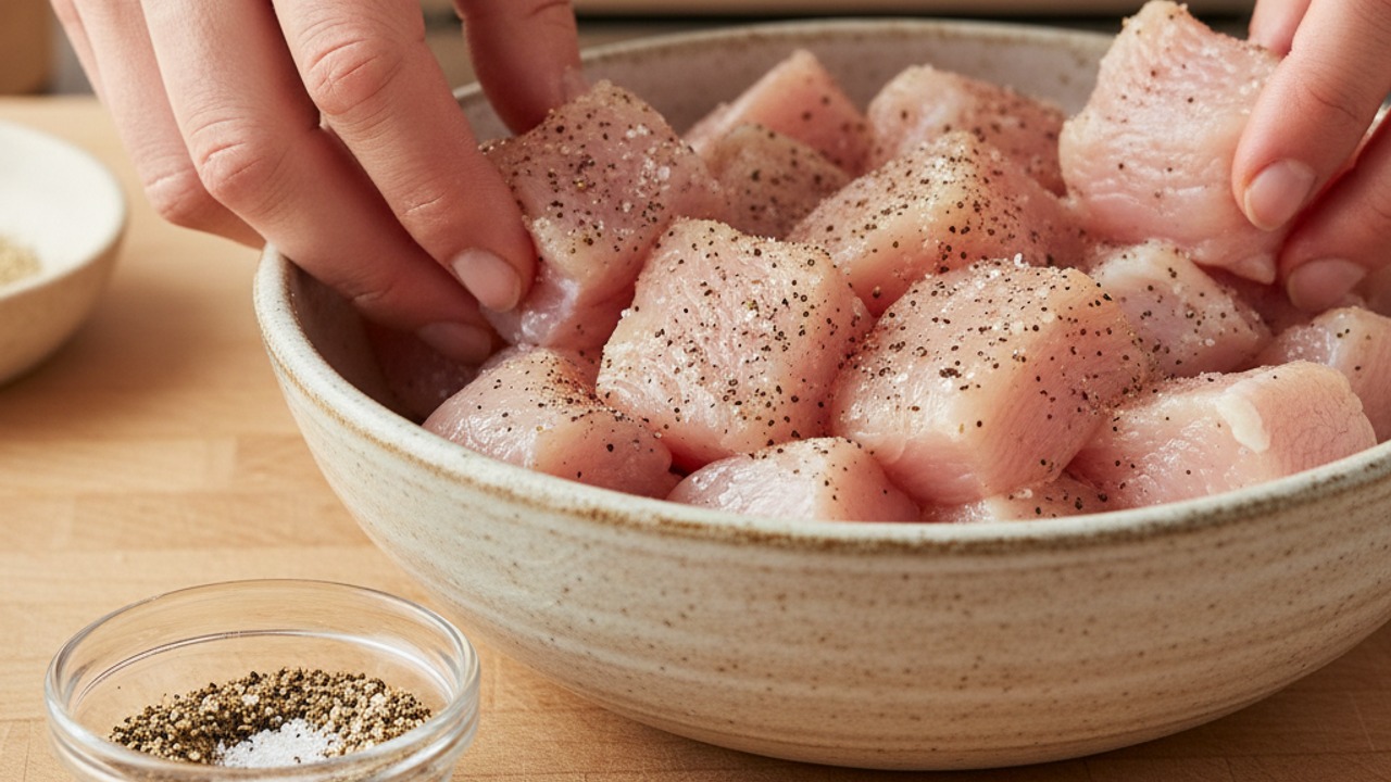 Prep and season the chicken