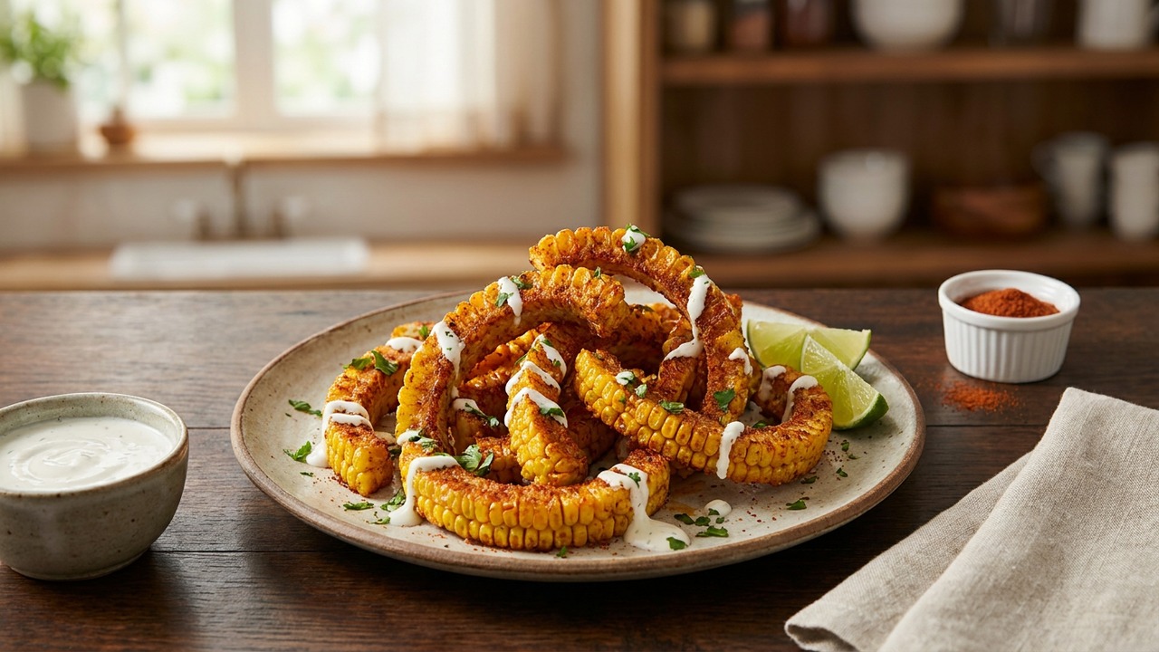 Corn Ribs Cajun Lime Crema