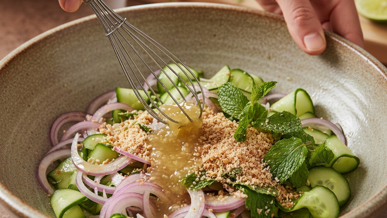 Make the larb-style salad