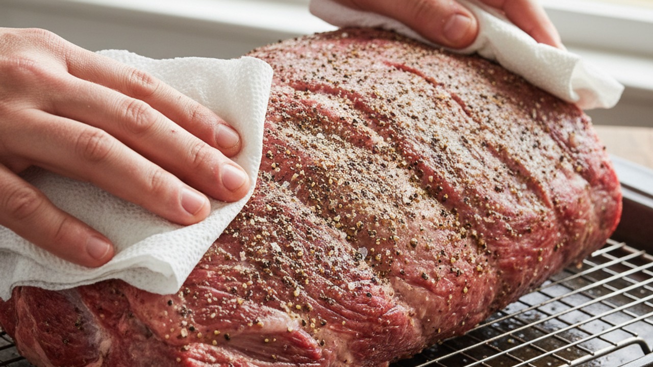Dry-brine and season the roast