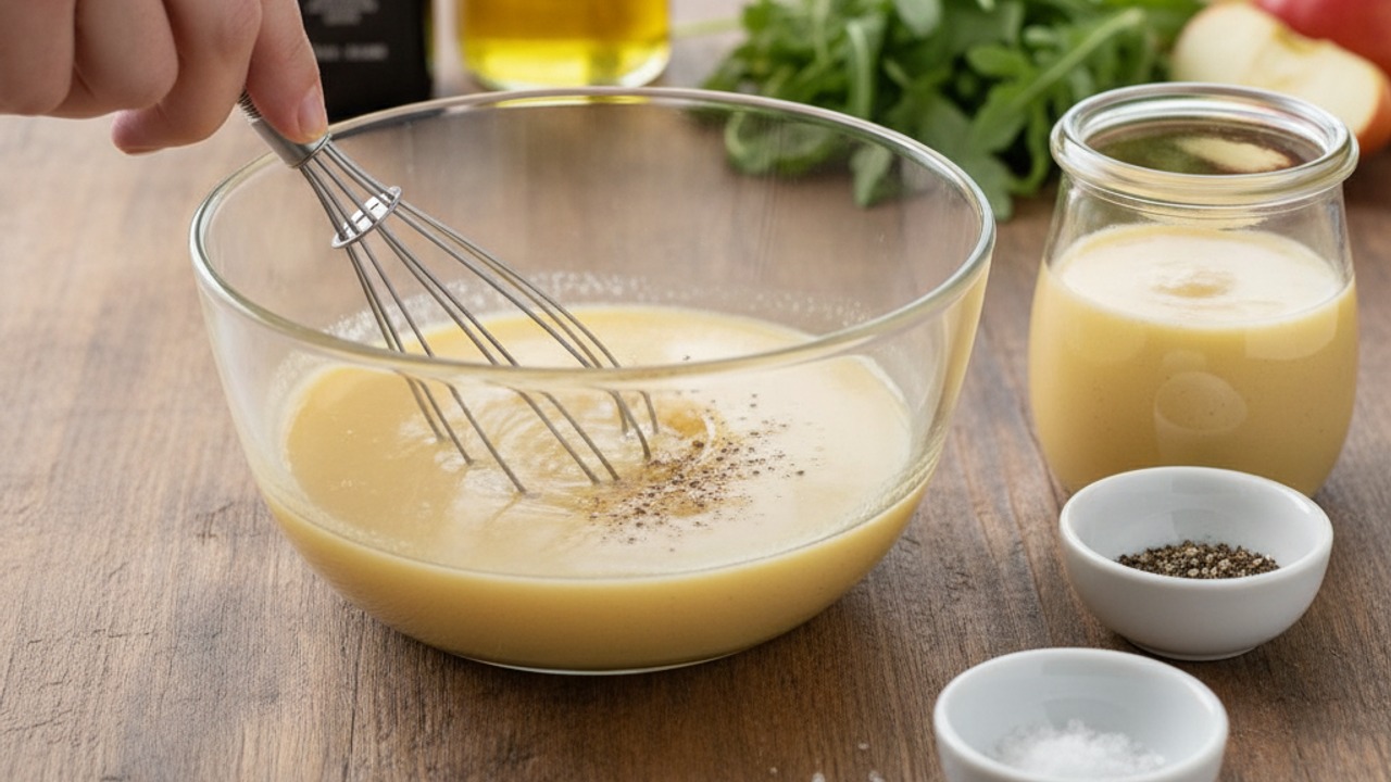 Make the cider vinaigrette