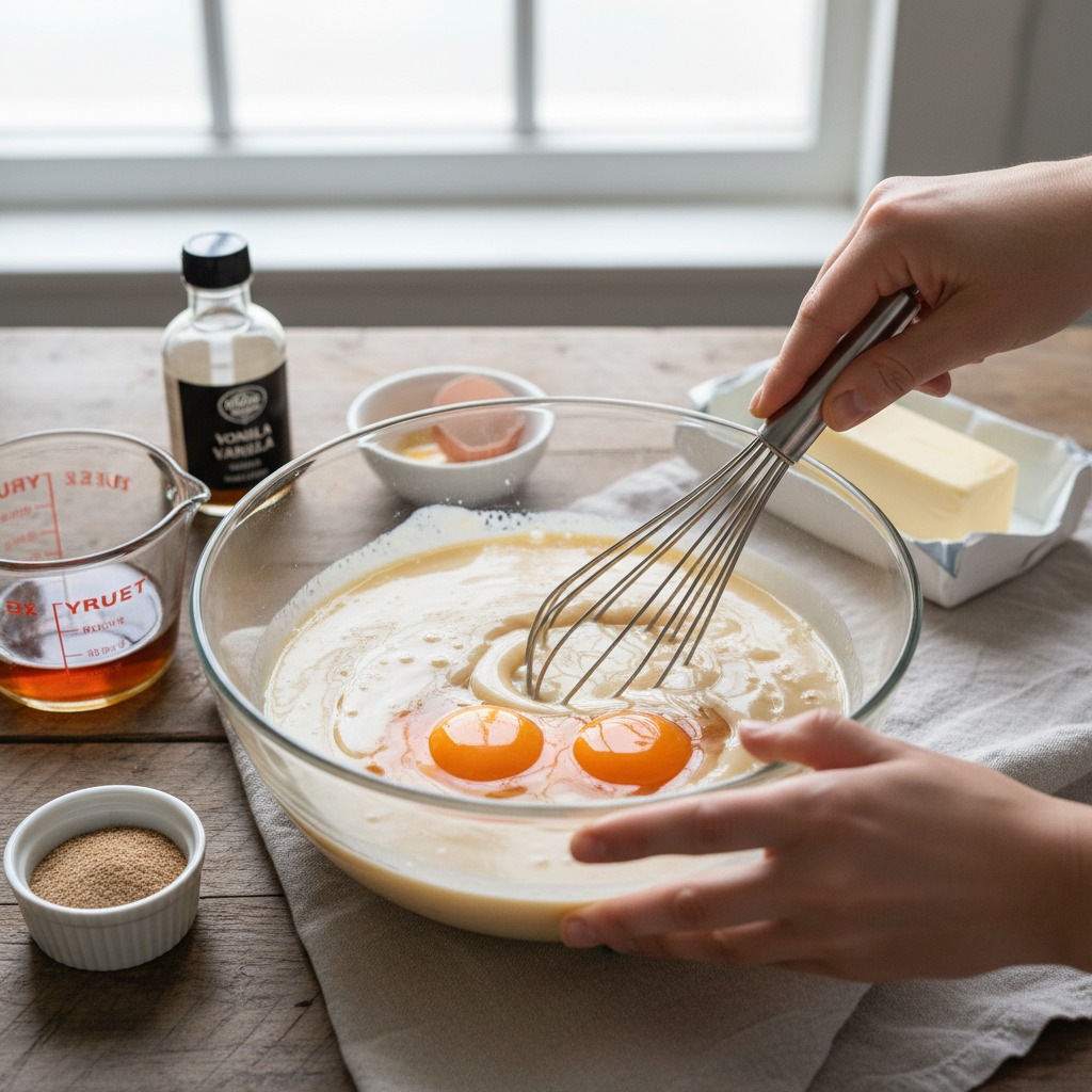 Whisk wet ingredients