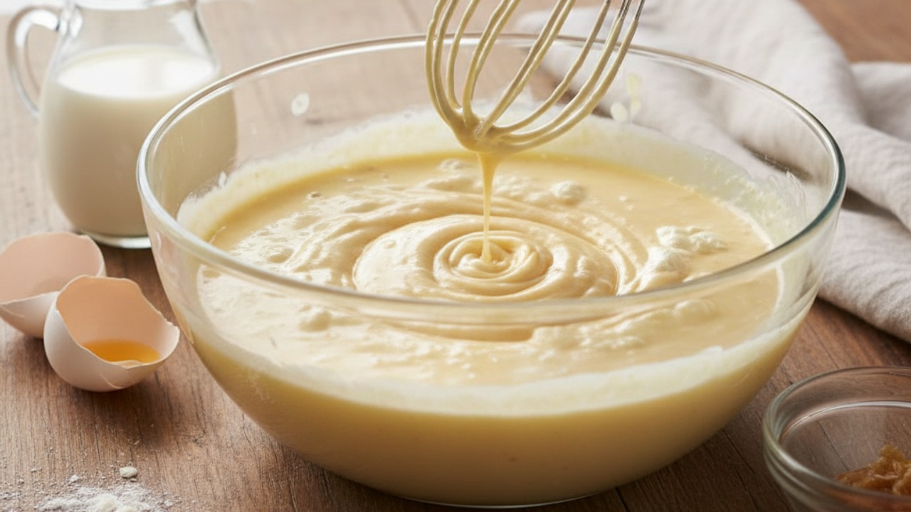 Whisk wet ingredients