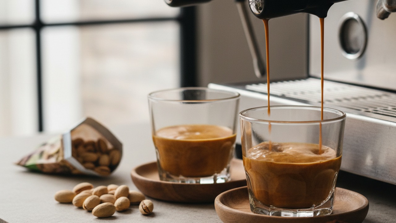Pull espresso or brew coffee