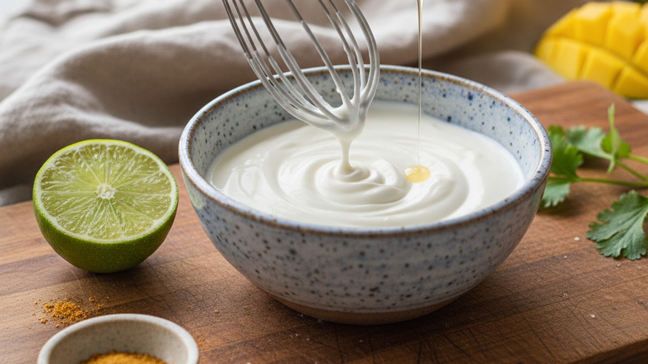 Make the lime crema