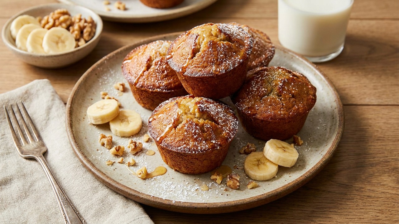 Air Fryer Banana Muffins