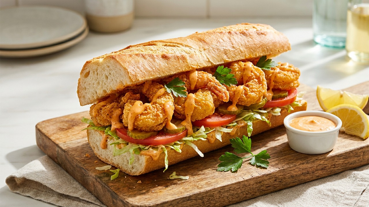 Crispy Shrimp Po' Boy