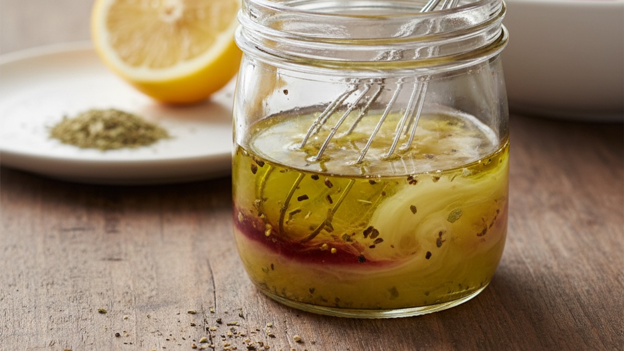 Make the lemon-oregano dressing