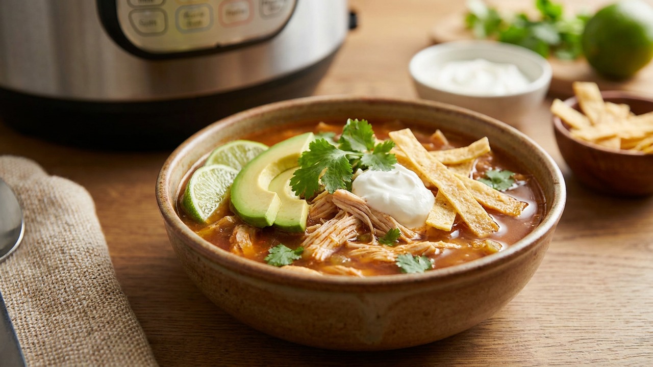 Instant Pot Chicken Tortilla Soup (Quick Comfort Dinner)