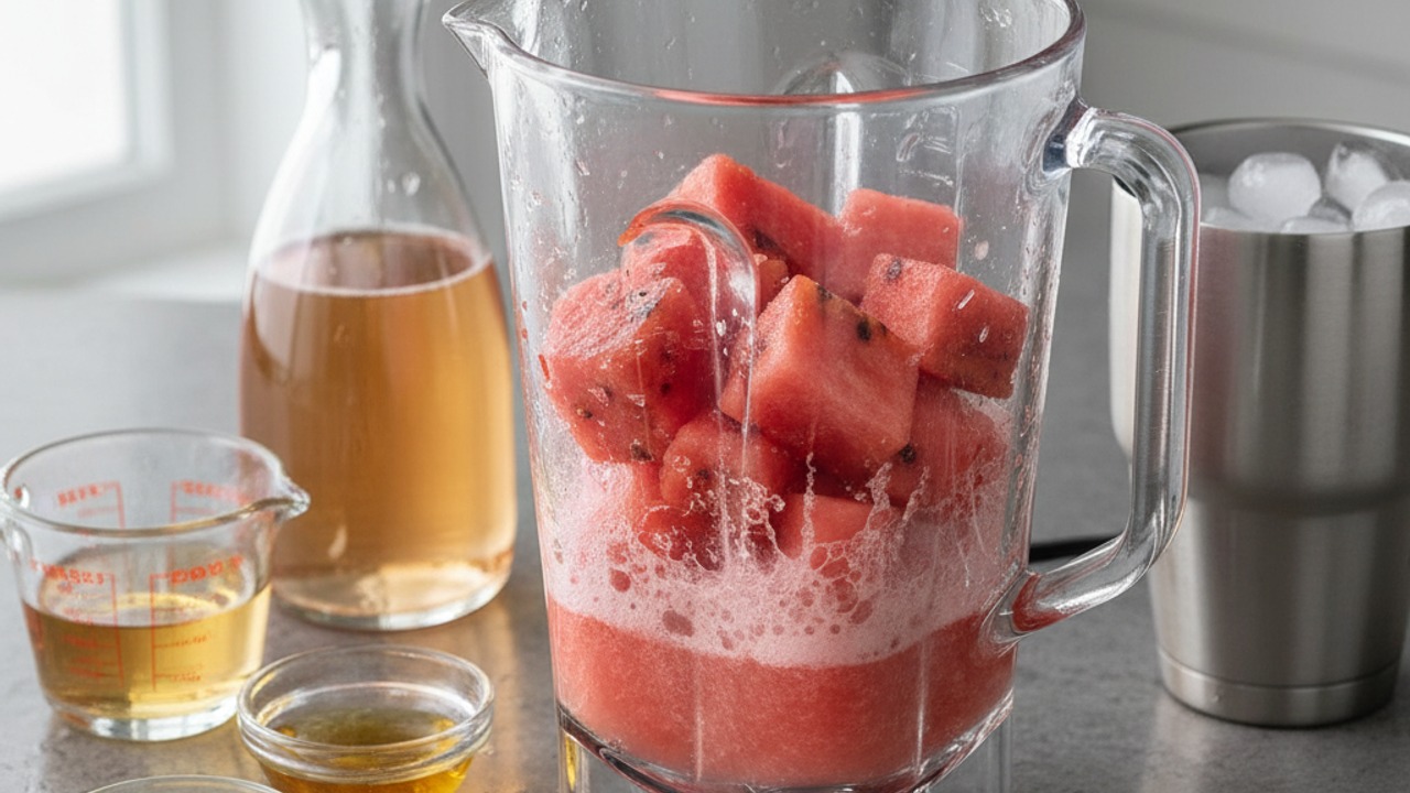 Blend grilled watermelon with tequila and rosé into a slushy