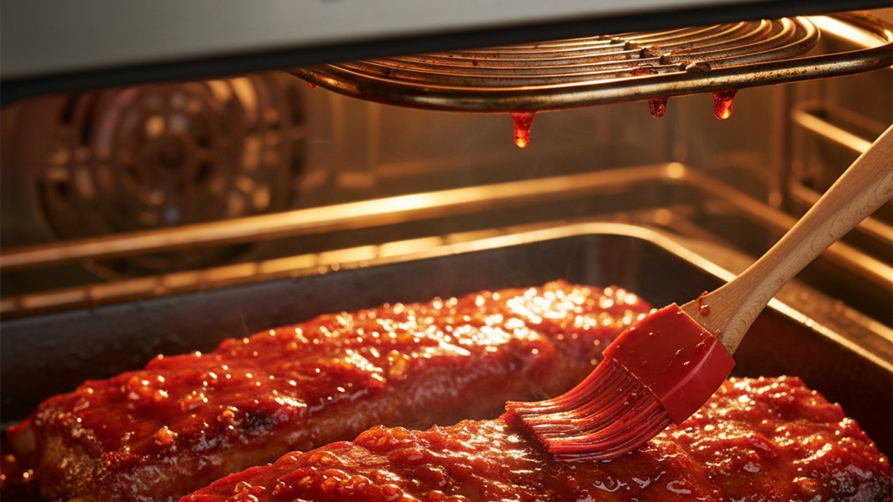 Glaze and caramelize under high heat
